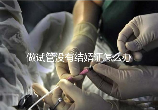 做試管沒有結婚證怎么辦,做試管需要結婚證