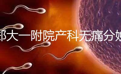 鄭大一附院產(chǎn)科無痛分娩多少錢進來瞧,一針一千僅起步價